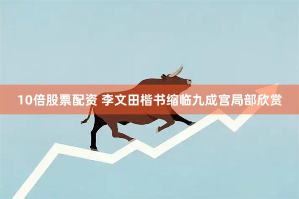 10倍股票配资 李文田楷书缩临九成宫局部欣赏